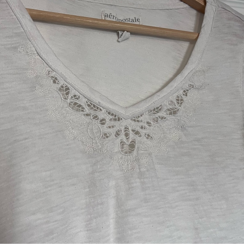 Cream Long Sleeve Top - Size Small - Picture 6 of 6